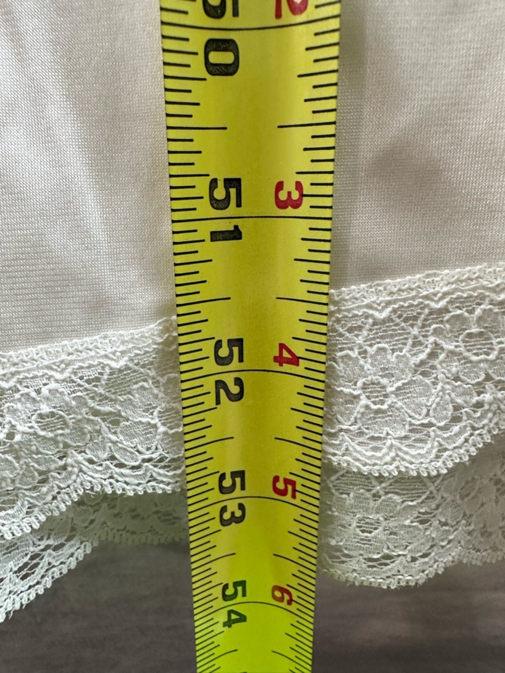 Vintage Miss Elaine Cream Nightgown Full Length Size S Lace Trim Wedding Classic - Picture 7 of 11